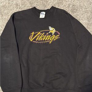 Vintage pro player Minnesota Vikings crew neck sweater black men’s XL